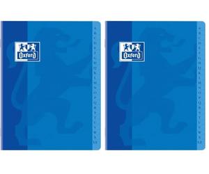 Oxford 100104030 Répertoire agrafé 17 x 22 120 pages petits carreaux 5 x 5 (Lot de 2)