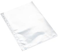 Oxford 100207007 Pochette Perf A4 Ouv Lat PP70 Lisse - pack de 10 - Transparent