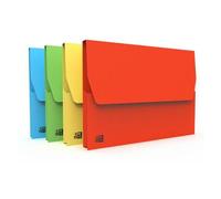 Lot de 10 pochettes VIP Oxford 24x32 kraft vif assorti