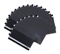 Oxford 100742159 Lot de 25 chemises plates en plastique avec 2 trous pour feuilles A4 Noir