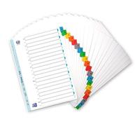 OXFORD 20 Lots d'Intercalaires Alphabétiques A4 20 Positions Carte Epaisseur 170g Blanc