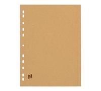 OXFORD 20 Lots d'Intercalaires Neutres Touareg A4 6 Positions Carte Recy Epaisseur 265g Beige Naturel