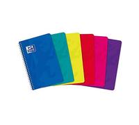 Oxford 21646 Carnet Reliure Intégral Couverture Pelliculée Lavable Souple Plastique Assorties
