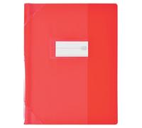 OXFORD 25 Protège-Cahiers 17x22cm Strong Line PVC Translucide 15/100ème Rouges