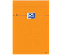 Oxford 36678 Bloc Bureau A4+ Papier Vélin Surfin Agrafé en Tête Couverture Enveloppante 210 x 320mm Papier Orange