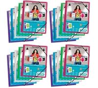Oxford - 400037234 - Polyvision Chemise à élastique A4 Coloris Aleatoire. (Lot de 4)