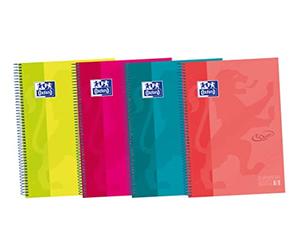 Oxford 400075564 - Pack de 5 europeanbook-5 spirale, couverture extra rigide, A4/210 x 297 mm