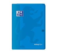 Oxford 400100006 EasyBook Cahier agrafé A4 96 pages 90 g grands carreaux seyès Bleu