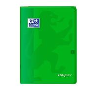 Oxford Cahier agrafé EasyBook A4 96 pages 90 g Grands carreaux Seyès Vert