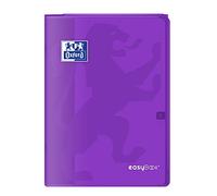 Oxford 400100011 EasyBook Cahier agrafé A4 96 pages 90 g grands carreaux seyès Violet
