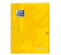 Oxford 400100060 EasyBook Cahier agrafé 24 x 32 cm 96 pages 90 g grands carreaux seyès Jaune