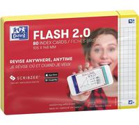 Oxford 400133907 Oxford flashcards "Flash 2.0", 105 x 148 mm, jaune