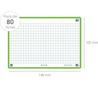 Oxford 400133908 Fiches Oxford "Flash 2.0", 105 x 148 mm, vert