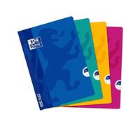 Cahier Oxford OpenFlex A4 grands carreaux Seyès 48 pages agrafées couverture polypro coloris assortis