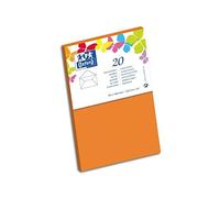 OXFORD 46504 Enveloppe Vélin 90 x 140 mm 120 g Etui de 20 Orange