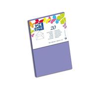 OXFORD 46506 Enveloppe Vélin 90 x 140 mm 120 g Etui de 20 Violet
