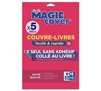 Oxford Couvre-livres Magic Cover 5 feuilles A4 PP lisse Ép. 7,5/100ème Incolore