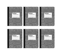 Oxford 63764 Lot de 6 cahiers lignés 100 feuilles Noir