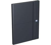 Oxford - Agenda Semainier de Bureau - Janvier 2027 à Décembre 2027 - Dimension 21 x 29,7 cm - Couverture Grise/Noire Polypro, Fermeture Elastique