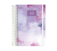 Oxford Aura Agenda 2026/2027, 1 jour par page, couverture extra rigide, 12 x 18 cm, espagnol, couleur lilas