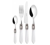 OXFORD Bague argent vieilli, service de couverts 24 pièces, coffret compact, Casa Bugatti