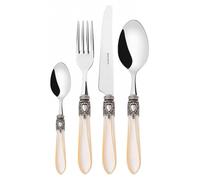 OXFORD Bague argent vieilli, service de couverts 24 pièces, coffret compact, Casa Bugatti