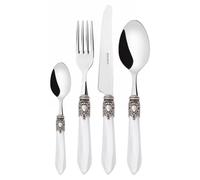 OXFORD Bague argent vieilli, service de couverts 24 pièces, coffret compact, Casa Bugatti