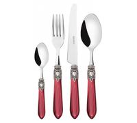 OXFORD Bague argent vieilli, service de couverts 24 pièces, coffret compact, Casa Bugatti
