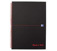 Cahier à spirale Black n' Red, A4, ligné, carton