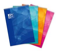 Bloc de bureau Oxford Lagoon 21 x 31,5 spirale grands carreaux - 80 feuilles