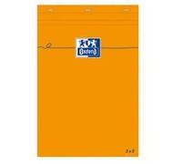 Oxford Bloc-notes, 85 x 120 mm, quadrillé,80 feuilles,orange Orange G