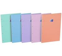 Oxford Bloc-notes Pastel, 210 x 315 mm, quadrillé, 160 pages