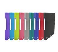 Boîte de classement plastique OXFORD Osmose dos 2,5 cm - couleurs opaques et translucides assorties