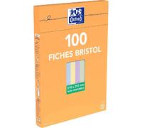 Oxford Boîte de 100 Fiches Bristol A4