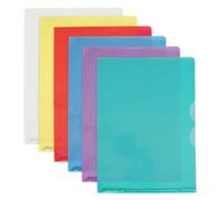 Oxford Boîte de 50 pochettes-coin A4 Fard'Or PVC lisse 14/100ème coloris assortis
