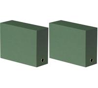 OXFORD Boîte de transfert dos 12 cm Vert foncé (Lot de 2)