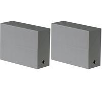 Oxford Boîte de transfert dos 9 cm Gris (Lot de 2)