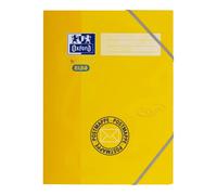 OXFORD by ELBA Chemise à élastiques pour une fermeture sûre, 3 rabats arrondis, carton solide avec surface douce A4, 1 Stück jaune