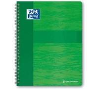 Cahier Oxford Color Life 24x32cm grands carreaux Seyès 180 pages reliure spirale couverture carte coloris assortis