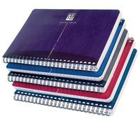 Cahier spirales Oxford Office A4 21 x 29,7 cm - grands carreaux - 100 pages - couleurs assorties
