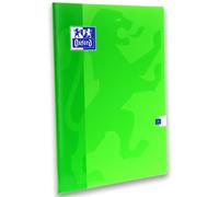 OXFORD Cahier Color Life 24x32cm Grands Carreaux Seyès 96 Pages Agrafées Couverture Carte Vert