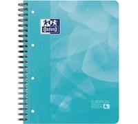 Oxford - Cahier de projet École A4+ Ligne 4 trous 240 pages 80 g Aqua | 5 pièces