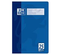 Oxford Cahier d'école - A4 - 32 pages - Papier optique 90 g/m² Linéature 25, ligné avec marge bleu 1er-Pack