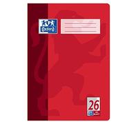 Oxford Cahier d'école Oxford - A4-32 pages - Papier optique 90 g/m² Linéature 26, à carreaux avec marge 1 Stück 1er-Pack