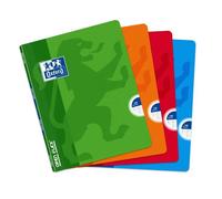 Cahier Oxford OpenFlex 17x22 grands carreaux Seyès 140 pages agrafées couverture polypro coloris assortis