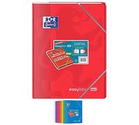 OXFORD Cahier piqûre EASYBOOK MAX 24 X 32 cm 96p 90g grands carreaux coloris aléatoire
