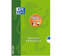 Cahier Oxford de travaux pratiques OpenFlex 24x32cm grands carreaux Seyès/uni blanc 80 pages agrafées couverture polypro coloris assortis