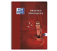 Oxford Cahier Travaux pratiques Polypro Spirale 240 x 320 mm 40 + 40 Pages Séyès - Unies