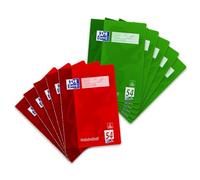 Oxford Cahiers entraîneur de vocabulaire, bloc-collège vocabulaire vert et rouges - Lot de 10