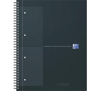 Oxford - Carnet international à spirales A4+ RT 5x5 noir | 5 pièces